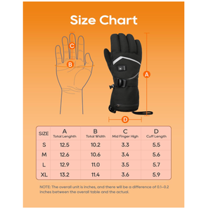 Gants de ski électriques chauffants rechargeables imperméables pour hommes et femmes, utilisation à domicile en hiver, écran tactile, temps <span class=keywords><strong>froid</strong></span>, <span class=keywords><strong>moto</strong></span> - Product Image 5