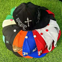 Nuevo Diseño Gorra de Béisbol Bordada Ajustada al por Mayor Gorra de Béisbol Deportiva Sin Estructura con Cierre Ajustable