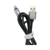 3A Nylon Tressé 2 Mètres Charge Rapide USB Lightning Câble Compatible Téléphones Mobiles Caméras Montres Intelligentes Power Banks 12 Mois