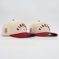 Gorras de Béisbol de 5 Paneles, Dos Tonos, con Logotipo Personalizado OEM ODM, Bordado 3D, Estructura en A, 100% Algodón, Gorras Deportivas