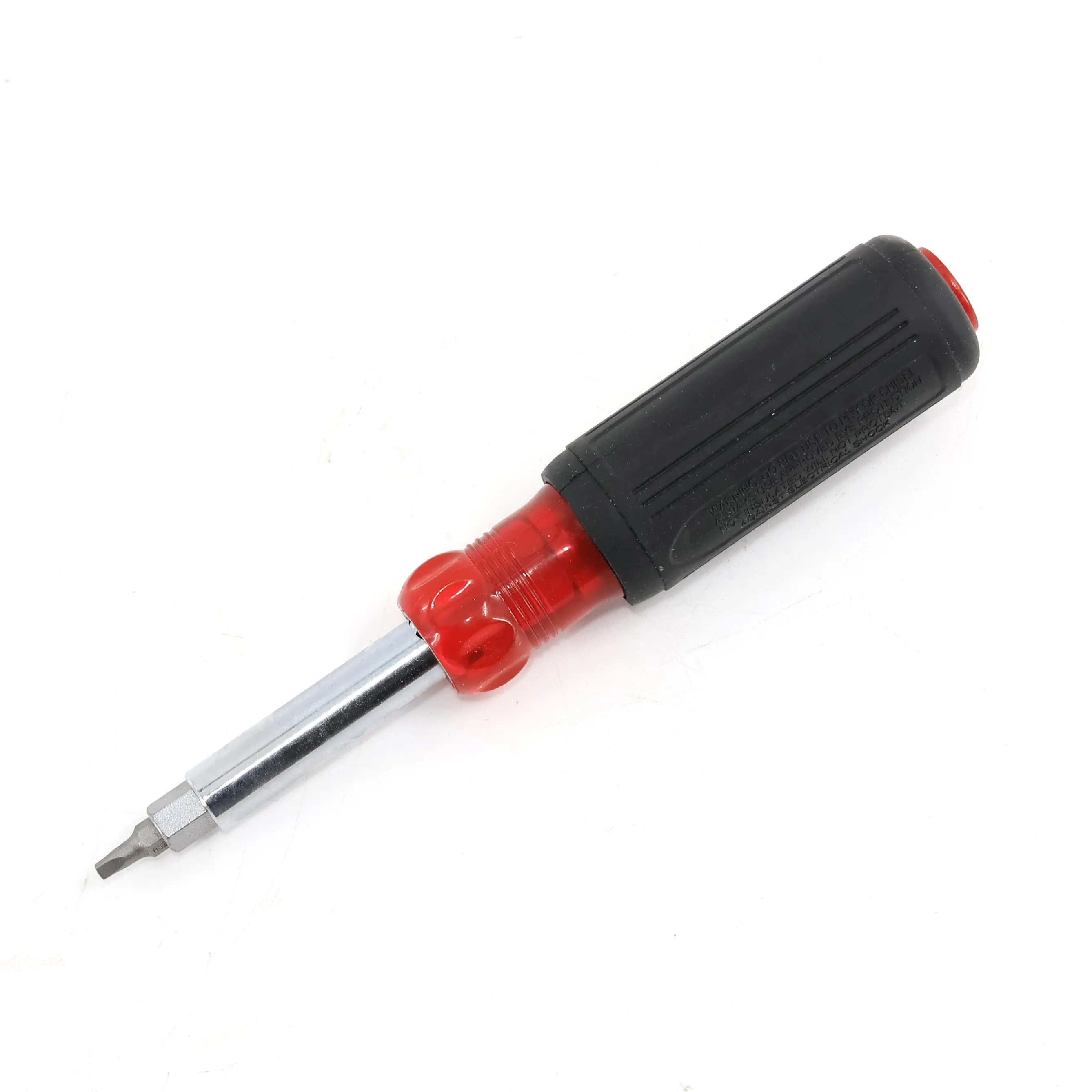 Custom Logo Screwdriver Chrome 12 In 1 Screwdriver CRV Multi Bit Tool Hexagon Tube End Screwdriver