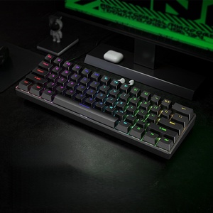 Teclado Mecánico de Tamaño Completo, 61 Teclas, Interruptores Azules, Marrones, Rojos y Negros, Iluminación RGB Mixta, Cableado, para Juegos de Laptop, Diseño Simple - Product Image 4