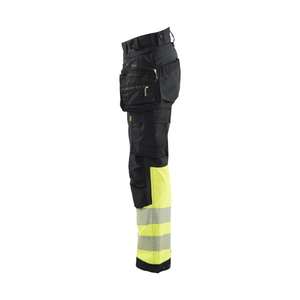 BLAKLADER - 711425139933C42 Pantalón Softshell Hi-Vis Mujer Negro/Amarillo-EAN 7330509879825 ROPA DE TRABAJO DE 2017 - Product Image 4