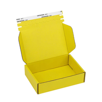 Boîte d'expédition personnalisée avec bande déchirable en matériaux recyclés, emballage ondulé imprimé sur mesure pour l'expédition e-commerce de cils