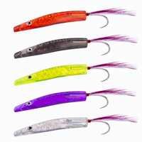 Leurre de pêche D1 Surf, 6 pièces/boîte, cuillères de pêche, leurres de traîne, appâts en plastique dur, 45 mm/1,2 g pour brochet, poisson-bleu, matériel de pêche