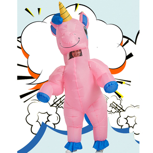 Costume gonfiabile giocattolo gonfiabile animale Costume grasso Costume mascotte costumi <span class=keywords><strong>per</strong></span> <span class=keywords><strong>adulti</strong></span> flat unicorno cartone animato festa - Product Image 2