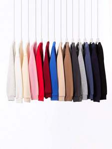 H5487 Novedades Otoño Invierno, Sudaderas Personalizadas al por Mayor de Forro Polar de Zorro Plateado de 400 Gramos, Sudaderas con Cuello Redondo - Product Image 3