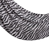 2025 zèbre imprimé modal rayonne écharpe Hijab doux respirant mince à larges bords Turban Long châle pour les femmes musulmanes