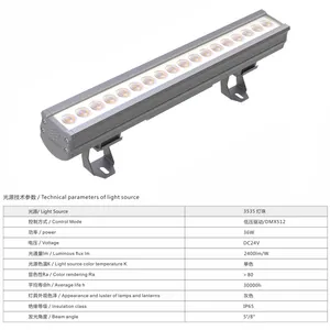 YF-X03-50 Hosen 36 W RGBW Licht-Spot wasserdichte LED-Flügellichter für Außenbereich Garten Hof Landschaft Gebäude Wand LA