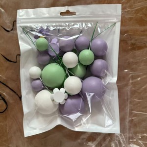 Juego de 21 Piezas de Decoración Popular para Pasteles de Cumpleaños, Bolas de Espuma para Decoración de Pasteles, Bolas Doradas, Adornos para Pasteles Más Vendidos - Product Image 3