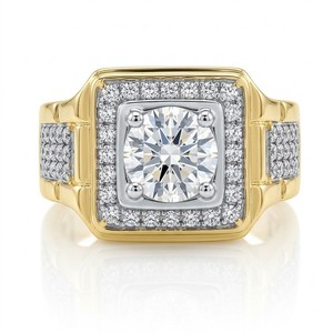 Groothandel Charmante Zuidoost-Aziatische Herenringen Koper Luxe Diamanten Bezette Mode Sieraden Open Ringen voor Heren - Product Image 5