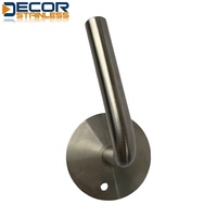 Support de main courante sans partie supérieure arrondie, support de main courante en verre, acier inoxydable 316/304