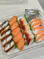 Scatola Trasparente in PET PP con Coperchio a Cerniera per Alimenti, Confezione per Sushi da Asporto con Stampa Personalizzata