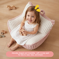 Fauteuil Poire Enfant Personnalisé OEM à Motif Dessin Animé, Design Amusant, Tissu Moderne, Canapé Confortable pour Salle de Jeux