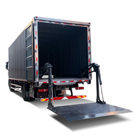 Lève-plateau intégré haute résistance, capacité de charge de 0,5 à 1 tonne, pour fourgons et camions, facilitant le chargement et le déchargement