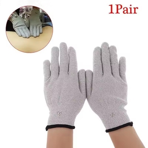 Silver Fiber <strong>Physiotherapy</strong> Conductive Gloves DDS Biological <strong>Electrotherapy</strong> Beauty Massage Health Care Electrode Gloves Wholesale - Product Image 2