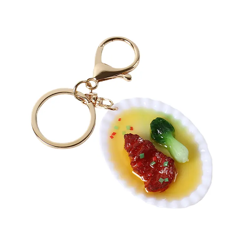 HY wangdun simulation food Play key chain model student backpack decoration pendant activities small gifts