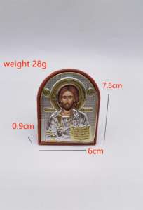 Ortodoks simgeler dini hatıra alüminyum alaşım kabartma dini dekorasyon özelleştirme İsa Santa Maria - Product Image 6