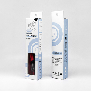 Câble USB <span class=keywords><strong>4</strong></span>-en-1 à chargement rapide avec lanière, Type-C vers Type-C, support de téléphone pour tous les téléphones mobiles – Neuf d'usine - Product Image 6