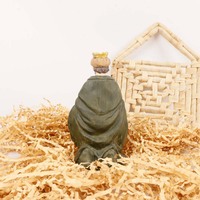 Crèche religieuse en résine personnalisée mignonne, peinte à la main, durable, statue de crèche de Noël pour l'église catholique, certifiée ISO9001