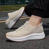 Chaussures décontractées d'hiver pour hommes, en maille respirante extensible, semelle extérieure en EVA, légères, pour la marche
