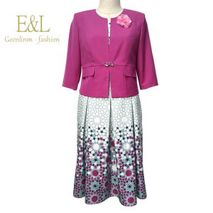 ชุดสูทสไตล์ฝรั่งเศสสำหรับผู้หญิง ลายแอฟริกันยอดนิยม - Product Image 4