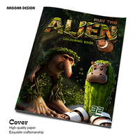 Libro para Colorear de World of Warcraft, el Más Vendido, Diversión para Niños, Libro para Colorear Abstracto con Diseños Alienígenas, Impreso y Personalizado al por Mayor