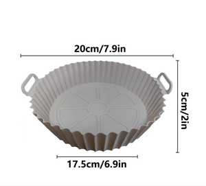 OKSILICONE <span class=keywords><strong>Accessori</strong></span> da Forno: Tappetino in Silicone Riutilizzabile per <span class=keywords><strong>Friggitrice</strong></span> <span class=keywords><strong>ad</strong></span> <span class=keywords><strong>Aria</strong></span>, Facile da Pulire, Sostitutivo della Carta Forno - Product Image 2