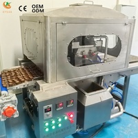 Machine de glaçage au chocolat entièrement automatique pour les usines de transformation d'aliments en snacks