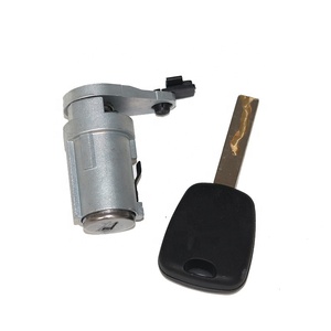 Pour <span class=keywords><strong>Peugeot</strong></span> Nouvelle 307, barillet de serrure de porte avant gauche de haute qualité, cylindre de serrure de voiture <span class=keywords><strong>antivol</strong></span> avec clé - Product Image 2