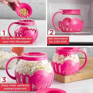<span class=keywords><strong>Machine</strong></span> <span class=keywords><strong>à</strong></span> <span class=keywords><strong>Popcorn</strong></span> Électrique Innovante en Verre avec Couvercle pour Faire Fondre le Beurre, Design Portable, Capacité 2,13 L, Protection Contre la Surchauffe - Product Image 3
