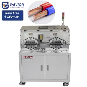WEJIONG Electrical wire harness cutting stripping machinery 150 square mm cable plastic sheathing strip for thick gauge cable