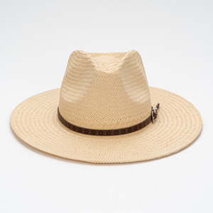 Sombrero de Jazz de Ala Ancha para Hombre y Mujer, Estilo Panamá, de Paja, Moda Veraniega, Retro Inglés, Clásico, para Viajes al Aire Libre, Protección Solar - Product Image 2