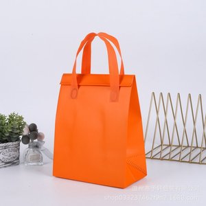 Sacs fourre-tout en tissu non tissé avec doublure en aluminium pour emballage alimentaire 25x26x18cm Blanc Jaune Vert Orange Rouge Bleu - Product Image 4