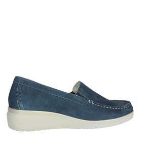 Cinzia <b>Soft</b> Donna Mocassino Blu Size 38 Loafers - Product Image 3