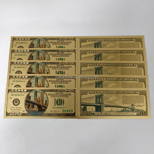 Billetes <span class=keywords><strong>de</strong></span> Banco del <span class=keywords><strong>Puente</strong></span> <span class=keywords><strong>de</strong></span> <span class=keywords><strong>Brooklyn</strong></span> <span class=keywords><strong>de</strong></span> EE. UU. con Lámina Dorada Personalizada <span class=keywords><strong>de</strong></span> Buena Calidad, Material PET <span class=keywords><strong>de</strong></span> Doble Cara para Coleccionistas - Product Image 5