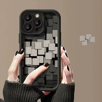 Coques de téléphone antichoc à rayures en promotion pour iPhone 17 Air, 16, 15 Plus, Pro Max, 14, 13, 12, 11, X – Coque arrière de protection avec logo personnalisé