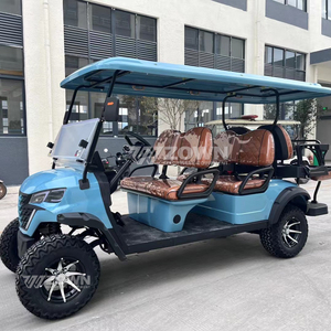 Elegante Carro de Golf Eléctrico Todoterreno Azul para 2 Personas, para Recreación Personal al Aire Libre - Product Image 2