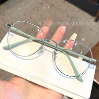 Fabricants de montures de lunettes rondes en métal à bordure complète, verres transparents anti-lumière bleue, myopie, lunettes optiques classiques pour femmes, lunettes de lecture