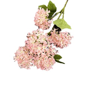 Ramo de Hortensias de Seda Artificial con 5 Cabezas de Copo de Nieve Simulados, Decoración de Boda, Flores de Plástico - Product Image 5