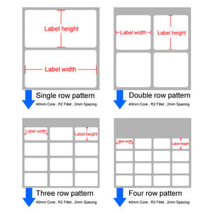 propre étiquette autocollant 30-80mm étiquette de prix de code-barres en plastique pour dépanneur pharmacie supermarché - Product Image 4