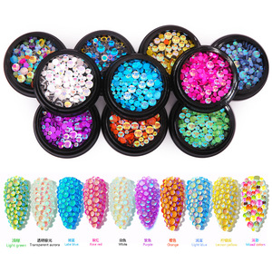 Perles à ongles Sirène Aurore à fond plat, breloques en cristal couleur bonbon pour bijoux d'ongles Symphonie - Product Image 2