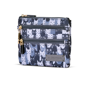 Bolsa de cosméticos con estampado de gato para mujer, bolsa de maquillaje ligera, organizador de viaje, monedero portátil con cremallera - Product Image 4
