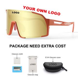 Lunettes de soleil de sport polarisées pour homme avec logo personnalisé, monture intégrale, pour le cyclisme, norme Z87, en TR90 - Product Image 5
