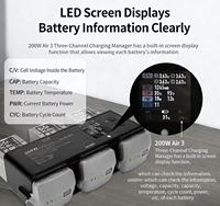 Chargeur de batterie 200W compatible avec Air3S Power Manager, charge super rapide pour drones Air3, accessoires de drone