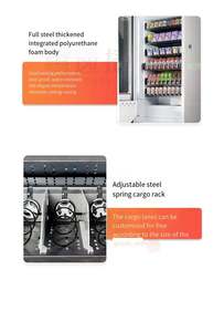 Distributeur automatique professionnel de snacks et boissons, avec machine à café froid et distributeur de barbe à papa, équipé de casiers - Product Image 5