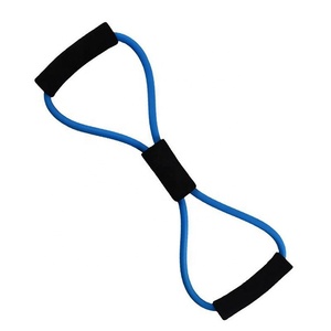 Personalizzato Colorato Della Ragazza Busto Expander Yoga 8-<span class=keywords><strong>parola</strong></span> Fitness Pull Rope - Product Image 5