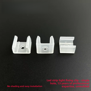 คลิปหนีบไฟ LED ติดตั้งง่าย คลิปยึดไฟนีออนเฟล็กซ์แบบใส PVC สำหรับ 2835 5050 SMD x อุปกรณ์เสริม ขายส่ง - Product Image 1