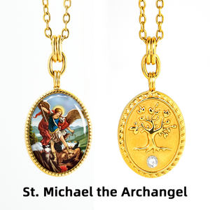 지블럭 성수호사마이클 정신적 치유 종교 펜던트 목걸이 - Product Image 5