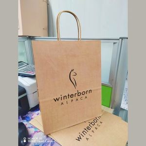 Luxury Biodegradable Kraft Brown Paper <b>Craft</b> <b>Bag</b> Square Bottom Khaki Restaurant Go Packaging for Supermarket Customizable Logo - Product Image 4